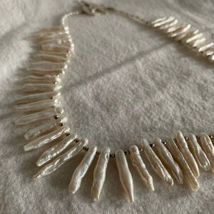 Elegant White Pearl Necklace